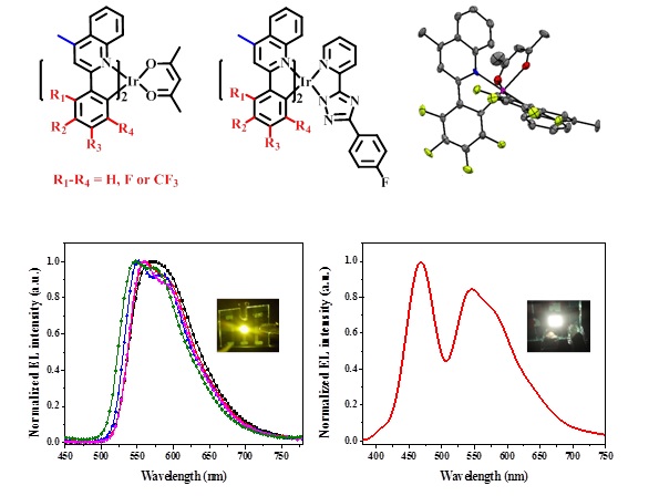 浦京新材料工程技术研究中心有机光电课题组在高性能黄光黄绿光磷光铱(III)配合物的研究与应用取得最新进展.jpg
